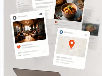 Restaurant reviews, maps and menu signals gathered for analysis