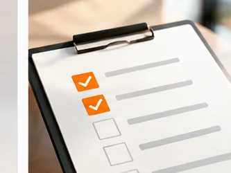 Prioritised restaurant actions on a simple checklist