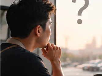 Restaurant owner thinking through a business question